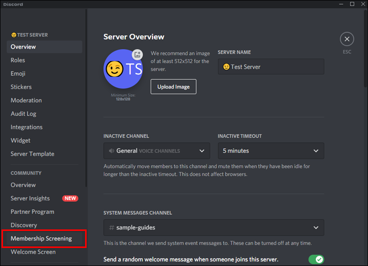 Como adicionar regras a um servidor Discord