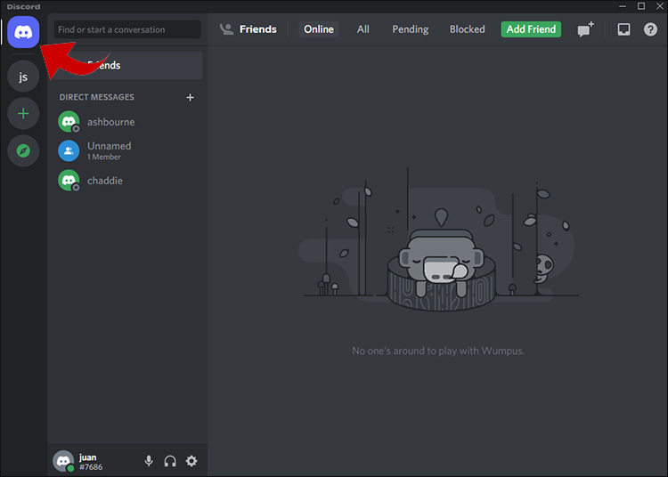 Como verificar se alguém adicionou você no Discord