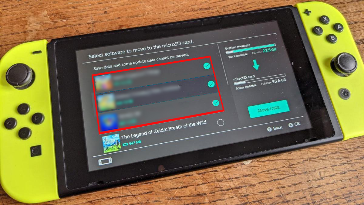 Como mover o Switch Games para um cartão SD