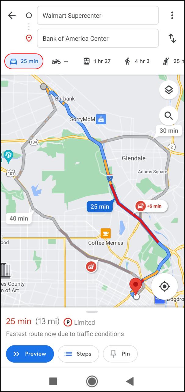 Como alterar o Google Maps de caminhar para dirigir [e vice-versa]