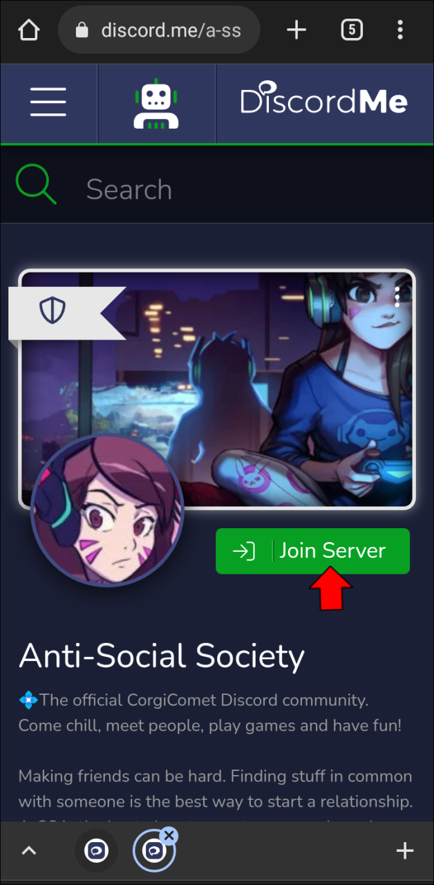 Como encontrar servidores Discord em um PC ou dispositivo móvel