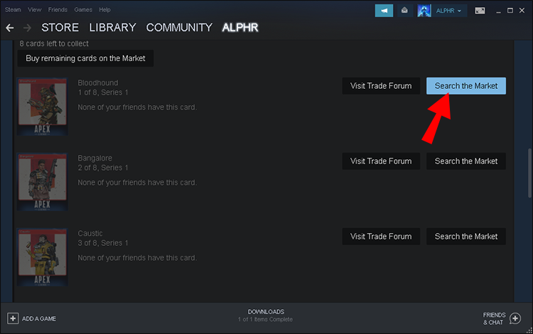 Como comprar cartas colecionáveis ​​no Steam