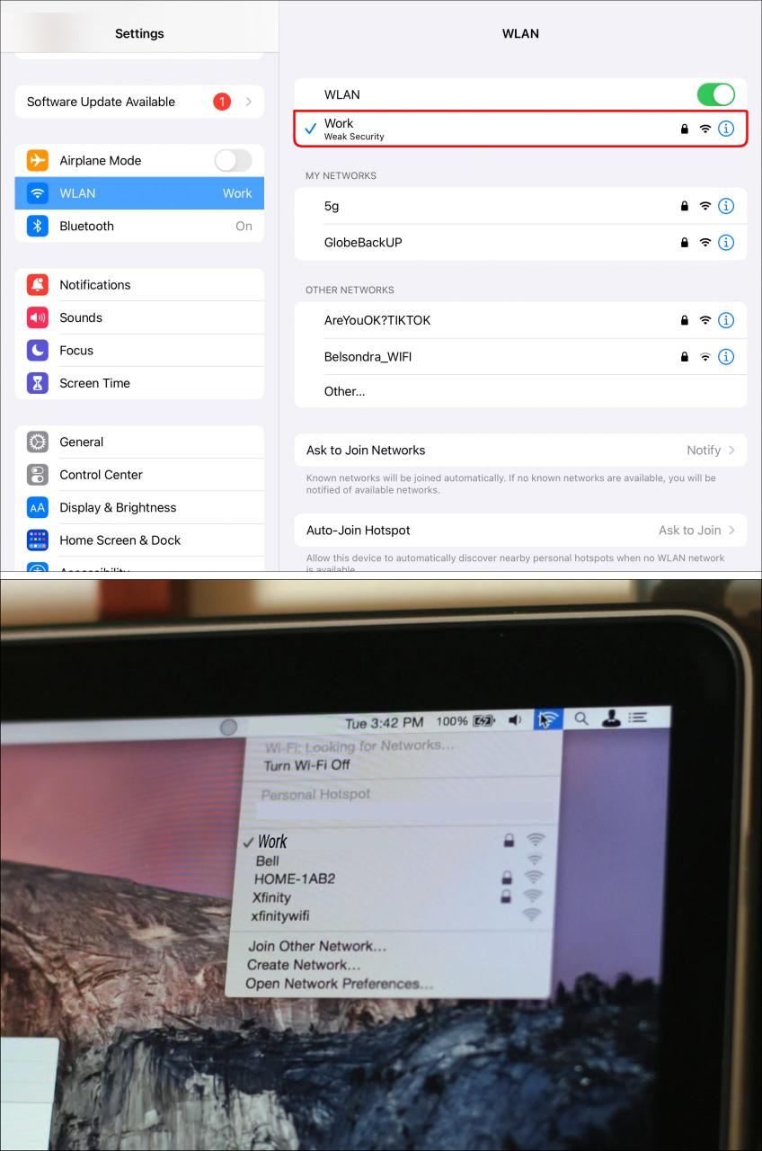 Como espelhar um iPad em um Mac