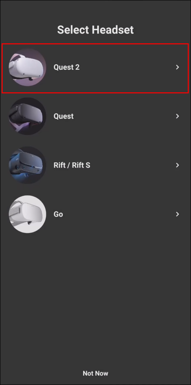 Como chegar à tela inicial em um Oculus Quest 2