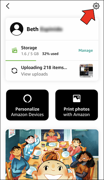 Como ativar a opção de salvamento automático do Amazon Photos