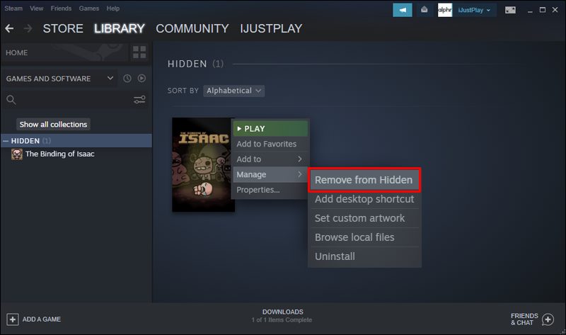 Como remover ou ocultar um jogo do Steam