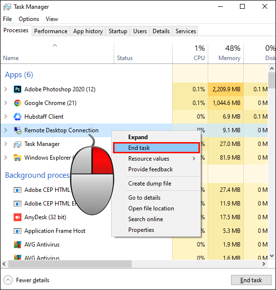 O teclado do RemotePC não está funcionando? As correções sugeridas