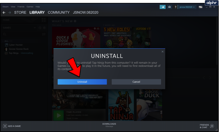 Como desinstalar um jogo Steam