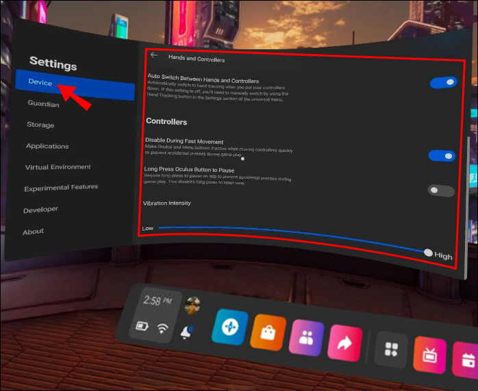 Como usar o rastreamento manual com o Oculus Quest 2