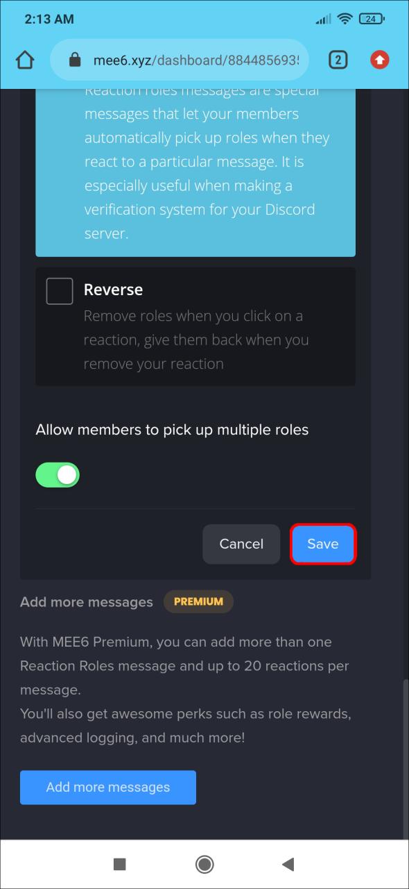 Como adicionar funções de reação no Discord