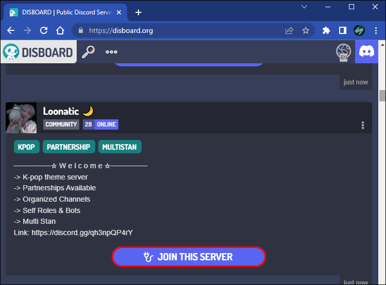 Como ingressar em um servidor Discord sem um link